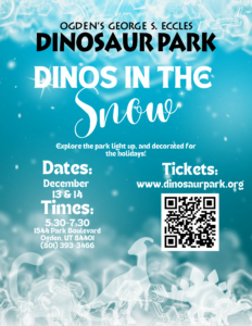 dinos in the snow