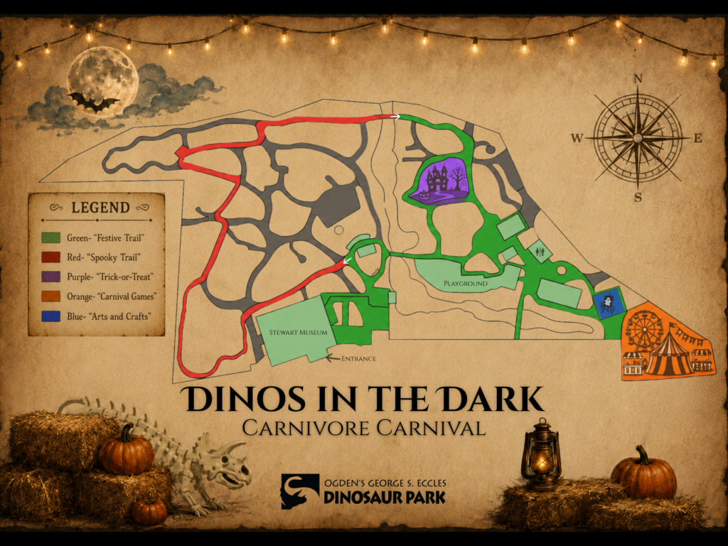 Dinos in the Dark Map